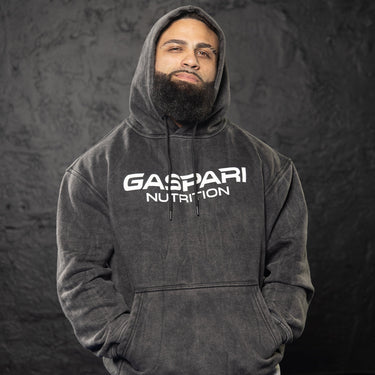 Gaspari Acid Wash Hoodie | Black